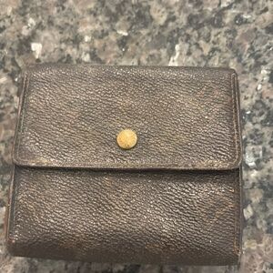 Authentic vintage Louis Vuitton mono double snap wallet monogram